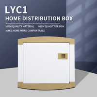 Boîte en fer CNFLY IP40 ABS 4 6 8 12 voies DB LYC1-4, boîte de distribution électrique de haute qualité, armoire de distribution électrique 266*252*90mm 125A 230/400V