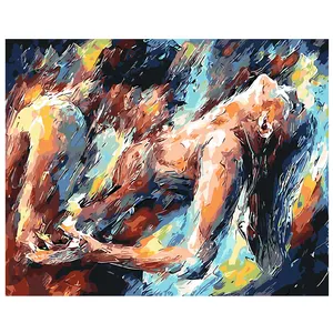 New Diy Nude Oil Handmade Canvas Painting Kits For Adult Wall Decorative Art Custom Paint By Number Without Frame