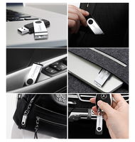 Ceamere C14 Metal Swivel USB 2.0/3.0 Flash Drive 16GB-256GB Dapat Disesuaikan dengan Sertifikasi FCC CE ROHS Garansi 2 Tahun