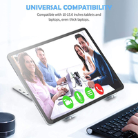 Support de bureau pour support d'ordinateur portable support de refroidissement de levage pour support téléphone supports d'ordinateur portable portable en aluminium