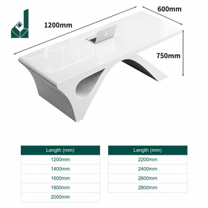 Ensemble <span class=keywords><strong>de</strong></span> bureau et <span class=keywords><strong>de</strong></span> chaise <span class=keywords><strong>de</strong></span> bureau modulaire simple, moderne et écologique, sans assemblage, pour les consultations <span class=keywords><strong>de</strong></span> beauté médicale, avec matériau MDF - Product Image 5