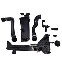 Accessoires de voiture 8Pcs Bouchon de réservoir d'expansion Plaque de montage Connecteur Thermostat Tuyau Capteur Kit pour BMW E46 E83 E53 323 325 328 X5 17117573781
