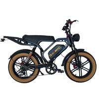 Vélo de montagne électrique à pneus larges 20 pouces, batterie lithium-ion 48V, moteur sans balais 1000W, vélo électrique tout-terrain pour adultes, deux roues