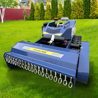 Robot tondeuse à fléaux diesel industriel sur chenilles, haute efficacité, sans fil, 4 temps, 190 cm³, 1500 W, télécommandé, pour l'approvisionnement mondial