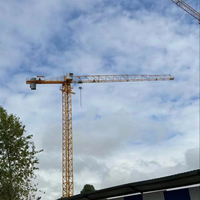 Grue à tour de construction sans cabine 2,5T 36M avec flèche plate, joystick, vérin hydraulique, limiteur de charge et télécommande, modèle HS3610P