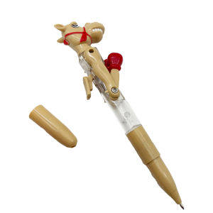 Stylo à bille de <span class=keywords><strong>boxe</strong></span> animale en plastique de promotion de conception novatrice avec lumière LED - Product Image 2