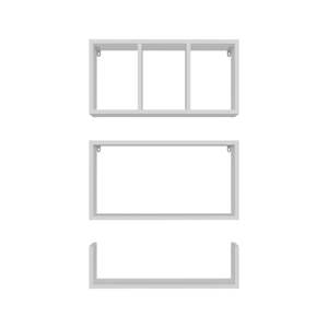 White Wall <b>Mounted</b> Floating Shelves For Living Room Decor Storage Display Rack - Product Image 3