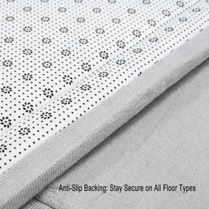 Alfombra <span class=keywords><strong>de</strong></span> Espuma Viscoelástica <span class=keywords><strong>de</strong></span> Terciopelo Coral <span class=keywords><strong>de</strong></span> Lujo, Ultra Suave y Gruesa, para Sala <span class=keywords><strong>de</strong></span> Estar y Dormitorio, Antideslizante y Lavable - Product Image 4