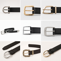 Boucles de ceinture pour hommes d'affaires, logo gravé sur mesure, alliage de zinc, métal résistant à la rouille, anti-rayures, pour ceinture en cuir