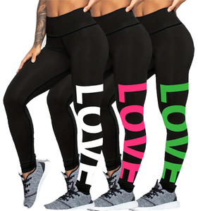 Leggings de sport pour femmes à taille haute, rayés, personnalisés, compressifs, écologiques, à séchage rapide, pour la course, la gym, le fitness et le yoga, vente en gros - Product Image 1