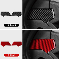 Autocollant en fibre de carbone véritable pour Ford Mustang GT 2024 2025 Garniture intérieure de luxe LHD RHD Accessoires de tableau de bord de voiture
