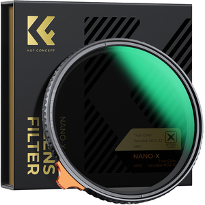 Filtre d'objectif ND variable K&F <span class=keywords><strong>Concept</strong></span> 49-82mm True <span class=keywords><strong>Color</strong></span> ND2-32 (1-5 Stops), filtre à densité neutre réglable avec 28 couches de revêtements - Product Image 1