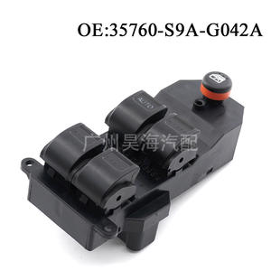 Conjunto de Interruptor Elevador de Ventanas Nuevo 35760-S9A-G042A para Vehículos Honda CRV 2002-2006 - Product Image 1