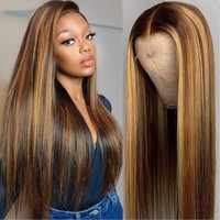 Perruque longue naturelle, coupe princesse droite, fabriquée à la machine, 280g, résistante à la chaleur, style célébrité internet