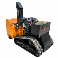 Souffleuse à neige à chenilles à essence 196cc pour allée résidentielle, machine de déneigement robuste à vendre