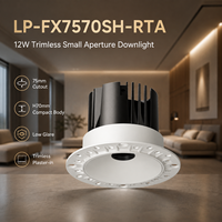 Downlight LED sin Marco de 75 mm, Apertura Pequeña, Antideslumbrante, Empotrable en Techo para Hotel y Residencial LP-FX7570SH-RTA-21