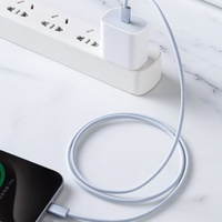 Charge rapide PD60w câble USB-C vers type-c 3A câble de données de Charge rapide pour téléphones mobiles tablettes 1m 2m longueurs Nylon PVC