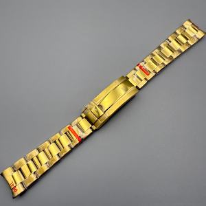 Bracelet en acier inoxydable massif de 20 mm, fermoir pliant, étanche, accessoire de montre pour homme, logo personnalisé OEM, vente en gros - Product Image 5