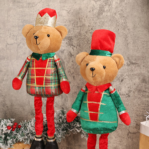 Ours en peluche <span class=keywords><strong>soldat</strong></span> <span class=keywords><strong>de</strong></span> Noël grande taille, ours extensible, décoration <span class=keywords><strong>de</strong></span> Noël pour la maison - Product Image 3