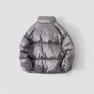 Nouvelle veste chaude légère en polyester à col montant zippé pour garçons et filles, <span class=keywords><strong>doudoune</strong></span> longue à capuche - Product Image 4