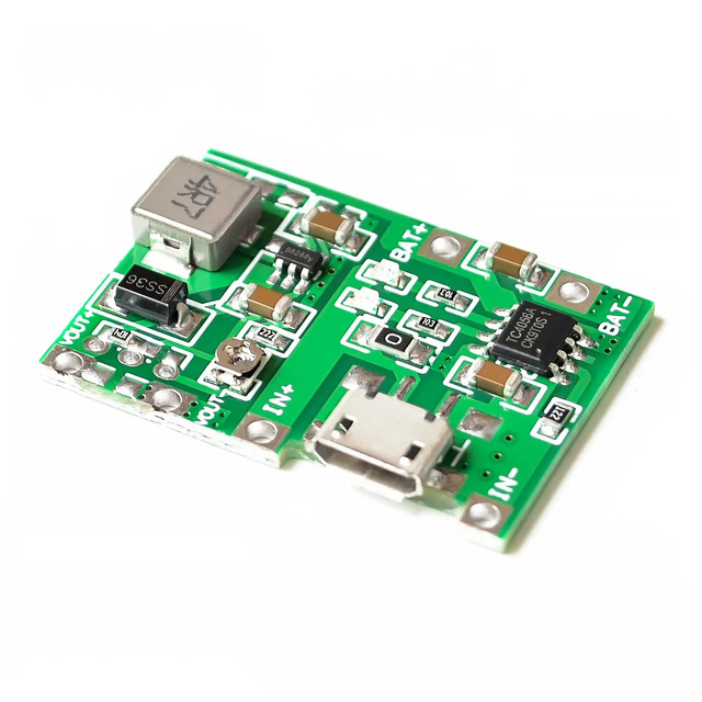 3.7V to 9V, 5V, 18650 lithium battery charging, boosting, discharging integrated adjustable module with 2A capacity