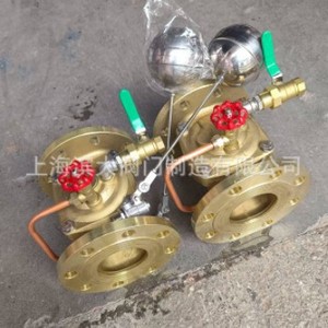 วาล์วควบคุมระดับน้ำแบบลอยตัวชนิดทองแดงทั้งหมด รุ่น Shanghai Binda Valve 100X 1 นิ้ว ควบคุมระยะไกล แบบไฮดรอลิก ทิศทางเดียว - Product Image 1