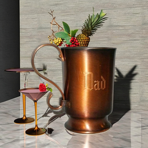 Engraved Dad Handmade <b>Copper</b> Mug High Quality Top Selling Fancy Table Decor Home & Kitchen Usable Fancy Cocktail <b>Cup</b> - Product Image 3