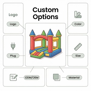 Casa de Brinco Inflable con Doble Certificación y Red de Seguridad, Casa de Brinco con Tobogán, <span class=keywords><strong>Castillo</strong></span> Inflable para Niños - Product Image 4