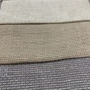 Tissu transparent de rideau ignifuge d'hôtel de style de tissage creux grossier et fou - Product Image 6