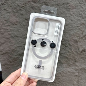 <span class=keywords><strong>Funda</strong></span> Magnética de Lujo para Teléfono <span class=keywords><strong>Apple</strong></span> <span class=keywords><strong>iPhone</strong></span> 16 11 15 13 Plus 12 Pro Max con Protector de Lente, Cubierta Trasera Transparente, <span class=keywords><strong>Funda</strong></span> Suave - Product Image 4