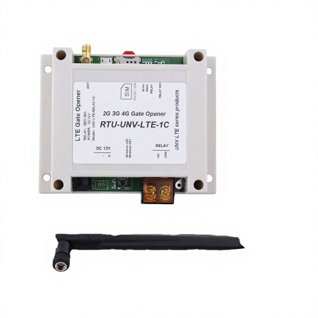 JQJ FZ4657 SIM7600G-H 4G SMS Controller Module DC12V 1-Channel Relay Switch with Case 433M Remote for LTE Gate Opener