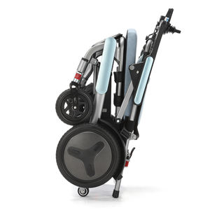 Silla de ruedas eléctrica plegable de aluminio ligera portátil Baichen, precio barato, silla de ruedas eléctrica de lujo para discapacitados - Product Image 3