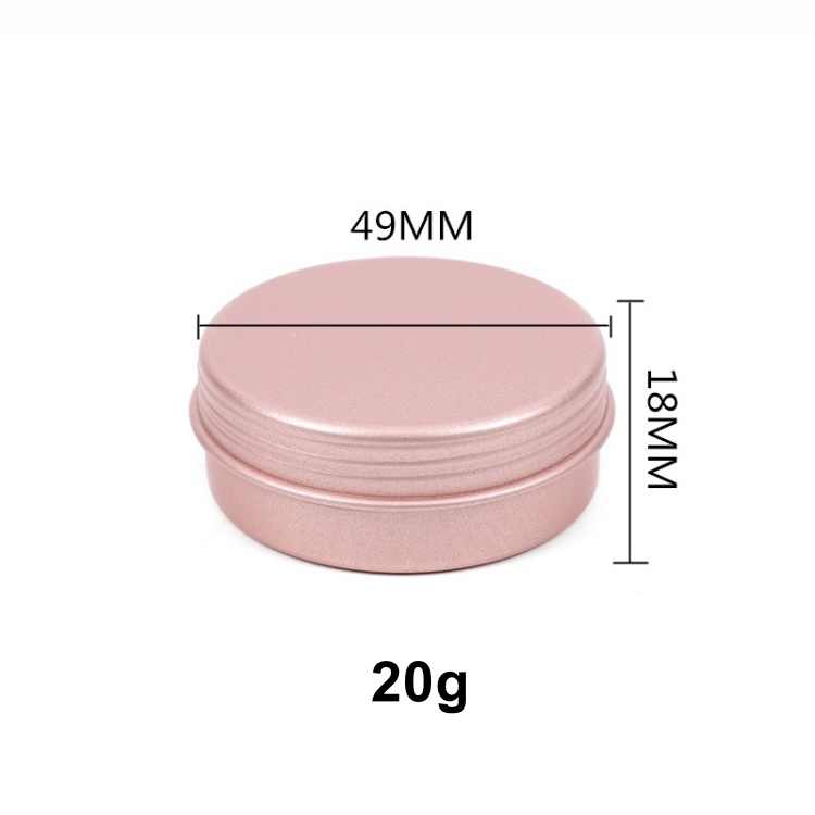 Custom 20g 2oz 4oz 6oz 8oz Empty Round Metal Cans Rose Gold Matte White Black Metal Container/Jar/Can Candle Tins for Cosmetic