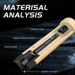Taco de billar de fibra de carbono <span class=keywords><strong>CRICAL</strong></span> CL-02 de baja deflexión con pin radial, taco de billar de 2 piezas con empuñadura suave y eje de fibra de carbono - Product Image 3
