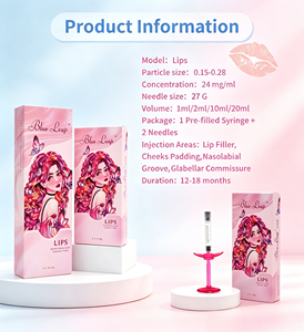 Gel d'acide hyaluronique monophasique réticulé injectable à l'aspect naturel, produit de comblement dermique modéré pour les rides faciales modérées - Product Image 5