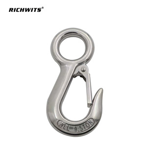 Heavy-Duty American-Style Cargo Hook with Large-Eye Stainless Steel 0.2T 0.3T 0.5T <b>Marine</b> <b>Hardware</b> Slings - Product Image 5