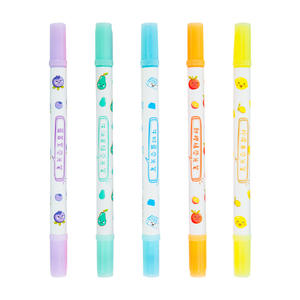 Sweet Desert <strong>Scented</strong> Dual-tip <strong>Liner</strong> Highlighting <strong>Drawing</strong> Markers Pastel Color Highlighter Pen - Product Image 1