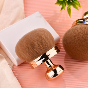 <span class=keywords><strong>Brosse</strong></span> à cheveux synthétiques doux en or Rose 2022, grand pinceau bouffant de luxe pour le corps, Logo personnalisé, maquillage, <span class=keywords><strong>brosse</strong></span> bronzante pour Application corporelle - Product Image 3