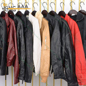 Veste en cuir d'<span class=keywords><strong>occasion</strong></span> pour homme, <span class=keywords><strong>grande</strong></span> <span class=keywords><strong>taille</strong></span>, style mode, <span class=keywords><strong>vêtements</strong></span> de seconde main pour l'hiver, prix de gros, commande minimum 45kg - Product Image 3
