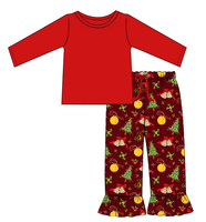 Pyjamas de Noël pour femmes Puresun, pyjamas assortis pour la famille, vêtements de nuit de Noël pour femmes, ensemble de pyjamas rouges à manches longues