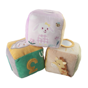Ensemble de blocs en peluche éducatifs pour bébés, jouets en peluche et cubes d'apprentissage des nombres pour les nourrissons et les tout-petits âgés de 5 à 7 ans - Product Image 1