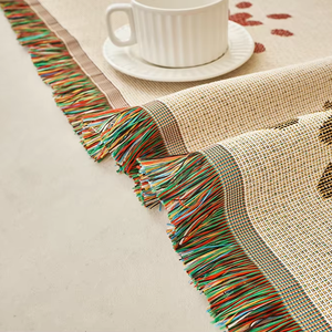 Penutup <span class=keywords><strong>Sofa</strong></span> kartun anjing lucu, satu buah penutup <span class=keywords><strong>Sofa</strong></span> benang katun 6 tempat duduk untuk rumah tangga - Product Image 3