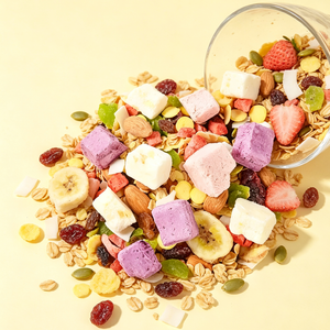 Cereal <span class=keywords><strong>de</strong></span> Avena Horneada con Granola, Trozos <span class=keywords><strong>de</strong></span> Yogur Liofilizado, Almendras, Pasas, Chips <span class=keywords><strong>de</strong></span> Fresa y Plátano, Nutritivo, Venta al por Mayor - Product Image 3