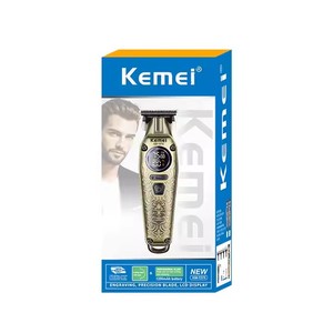Kemei Km-1576 1200mAh <span class=keywords><strong>Tondeuse</strong></span> de Barbier <span class=keywords><strong>Sans</strong></span> <span class=keywords><strong>Fil</strong></span> Professionnelle en Métal pour Salon de Coiffure et Toilettage - Product Image 5