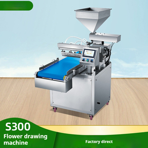 Comercial Automático Pão & bolo Decorator Baking Pastelaria Superfície Creme Desenho Equipamento com Milho & Nuts Cake Maker