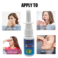 Gouttes nasales aux herbes pour le soin de la santé, spray nasal contre la rhinite, le nez bouché, le nez qui coule, les éternuements, 20 ml, format portable