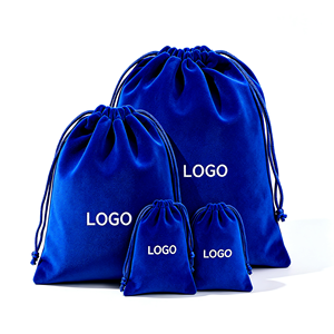 <b>Small</b> Size Velvet Drawstring Pouch Custom Logo Velvet <b>Bag</b> for Earring Jewelry Cosmetic Wedding Favor <b>Gift</b> Packing <b>Bag</b> - Product Image 2