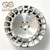 Jantes forgées multi-fentes à face usinée intégrale, jantes en alliage de luxe pour la modification de voitures haut de gamme