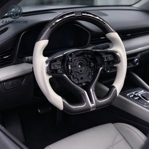 Volante de Cuero y Fibra de Carbono Personalizado para Maserati Quattroporte Ghibli Levante 2014-2018 - Product Image 6