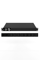 PDU intelligent ATS C19 250V 16A, multi-prises, transfert rapide 8ms, RS485, MQTT, NTP, surveillance de l'état de l'UPS, enregistrements, alarmes, options API, capteur de développement